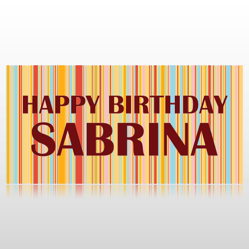 Colorful StripesBirthday Banner