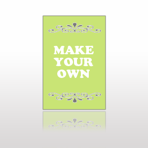 Frame Less Sidewalk Sign - Create Your Own