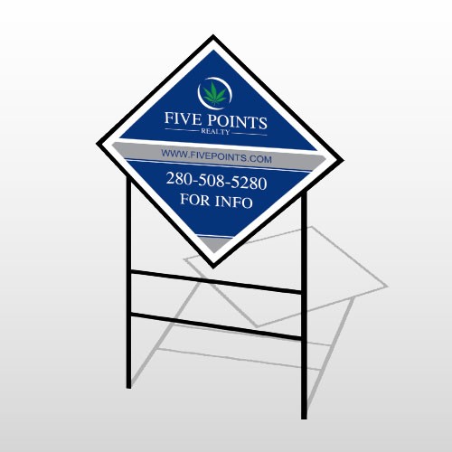 Five Points 15 H-Frame Diamond Sign