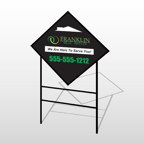 Franklin 35 H-Frame Diamond Sign