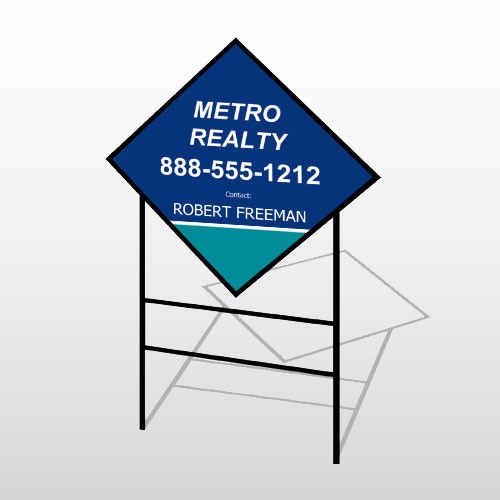 Metro 36 H-Frame Diamond Sign