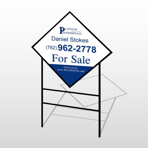 Platinum 7 H-Frame Diamond Sign