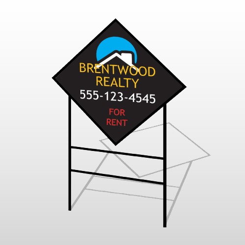 Rent Moon Roof Realty 568 H-Frame Diamond Sign