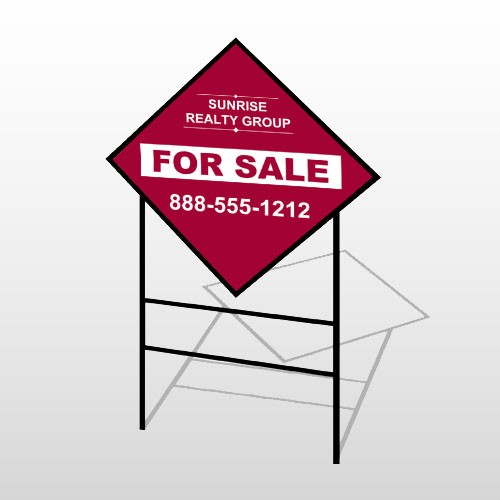 Sunrise 16 H-Frame Diamond Sign