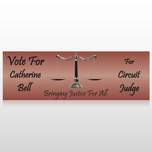 Vote Scale Judge 264 Custom Sign