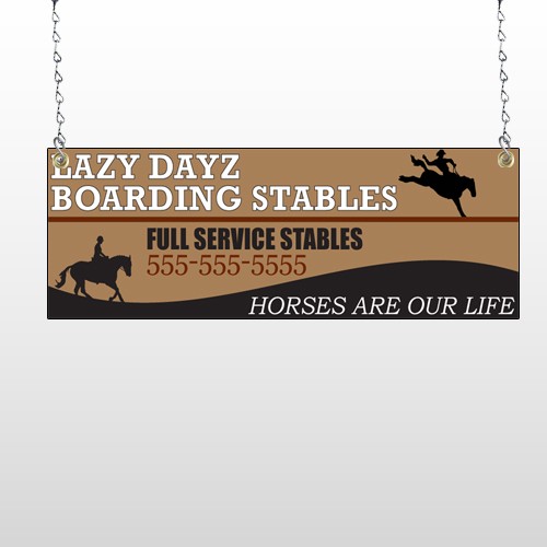 Boarding Stable 304 Window Sign
