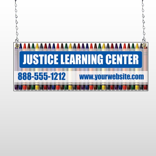 Crayons 184 Window Sign