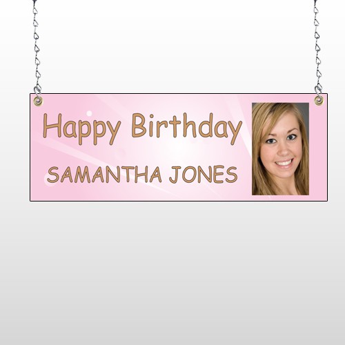 Happy B-Day Marley 10 Window Sign