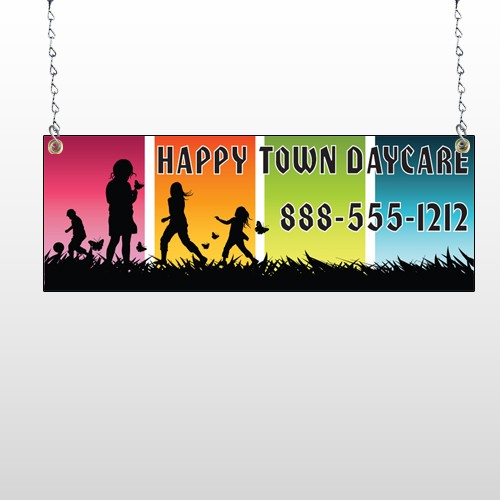 Happy Town 181 Window Sign