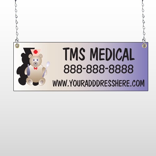 Nurse Bear 504 Window Sign