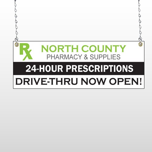 RX North County 105 Window Sign