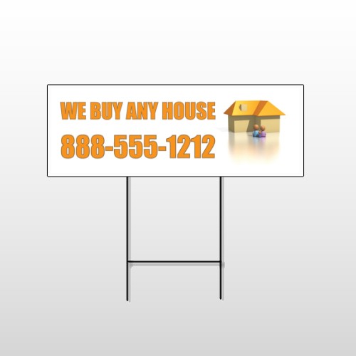 Animated House Family 251 Wire Frame Sign