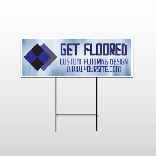 Blue Checker 249 Wire Frame Sign