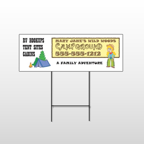 Campground 144 Wire Frame Sign