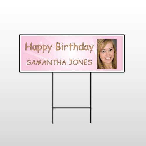 Happy B-Day Marley 10 Wire Frame Sign