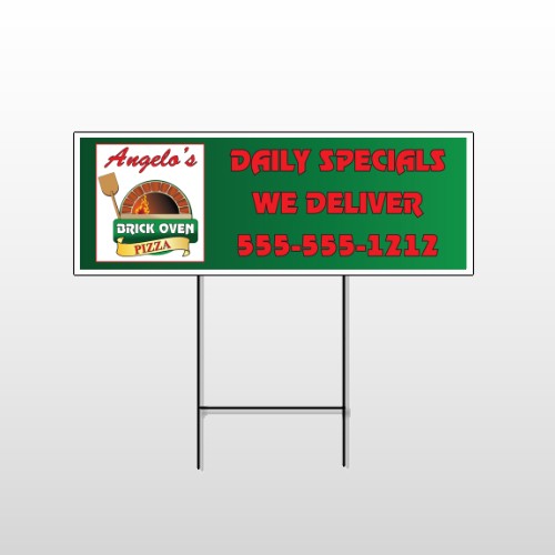 Pizza 129 Wire Frame Sign