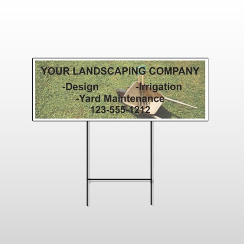 Wheel Barrow 261 Wire Frame Sign