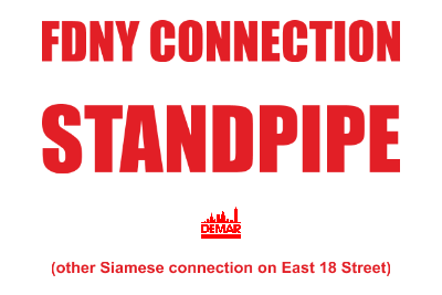 Demar Plumbing 9"w x 6"h Aluminum Sign w/Rounded Corners