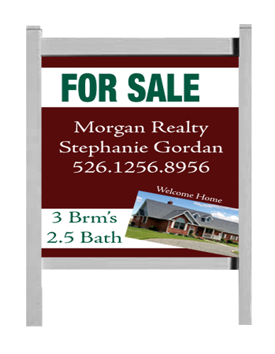 Vinyl Frame and Corrugated Sign Kit 48"H x 48"W