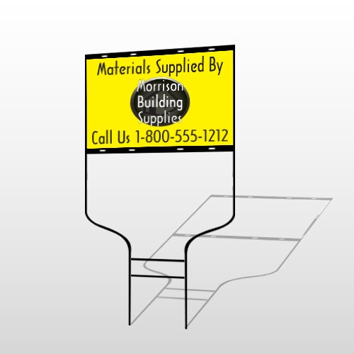 Small Black House 219 Round Rod Sign