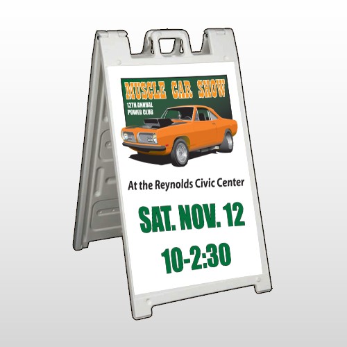 Muscle Car 124  A Frame Sign 