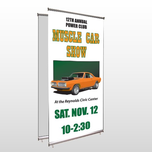 Muscle Car 124 Center Pole Banner Stand