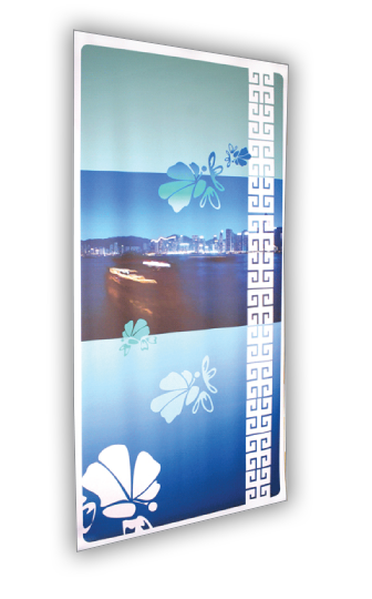Telescopic 3 Anti-Curl Banner 39"W x 89"H