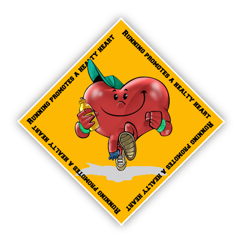 Floor  Decal 24"W x 24"H Diamond