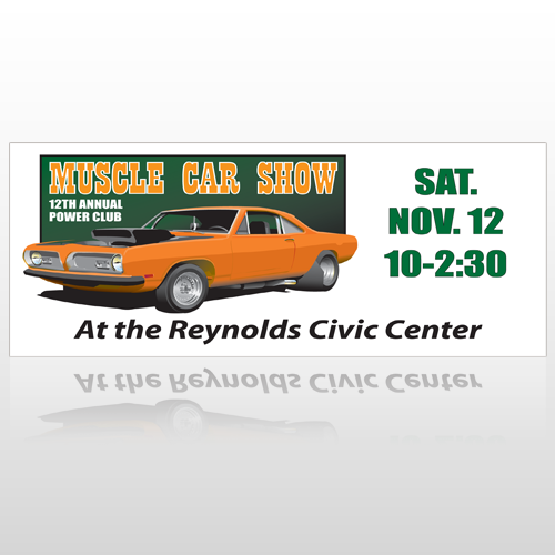 Muscle Car 124 Custom Banner