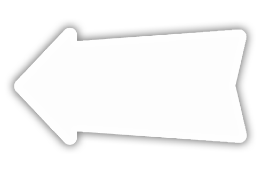 Floor  Decal 4"H x 8"W Wide Arrow LH