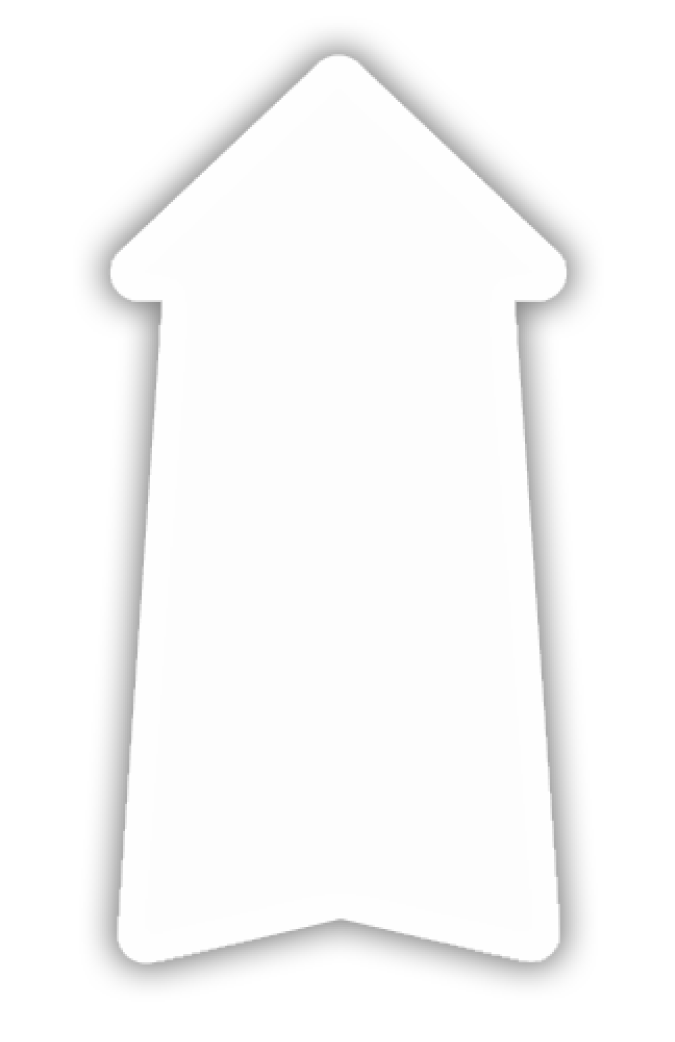 Floor  Decal 8"W x 16"H Wide Arrow UP