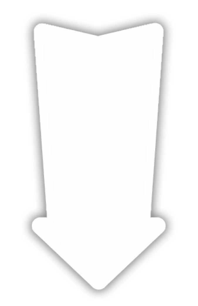 Floor  Decal 12"W x 24"H Wide Arrow Down