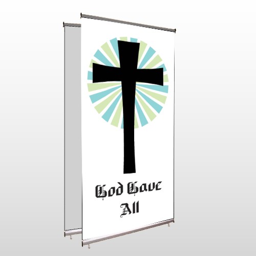 God Gave 118 Center Pole Banner Stand
