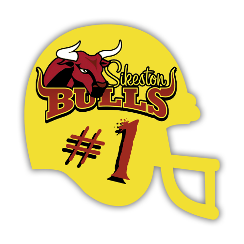 Floor Decal 8"H x 8"W Football Helmet