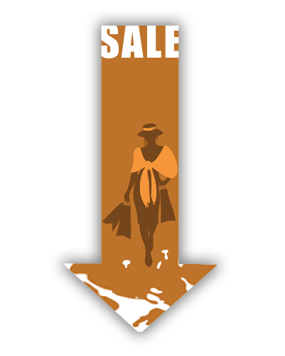 Floor  Decal 8"W x 16"H Arrow DOWN