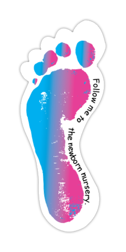 Vinyl  Decal 24"W x 60"H  Foot