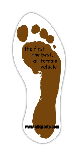 Floor Decal 24"W x 60"H  Shoe