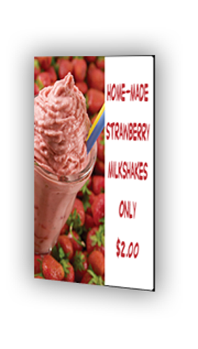 Wedge Sign  3mm Rigid 24"W x 48"H