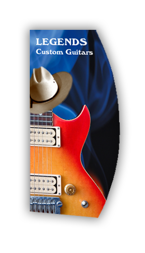 Wedge D-Shaped Sign  3mm Rigid 24"W x 48"H