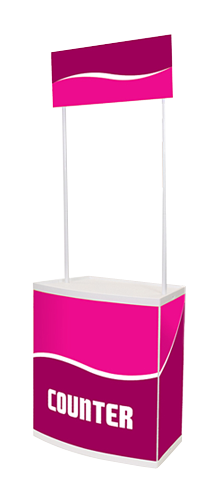 Campaign Display Counter Kit with Graphics 65" W x 68"H