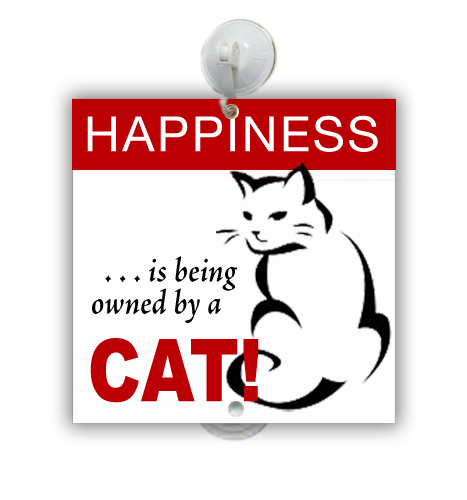 Square 9"H x 9"W 4mm Corrugated Plastic Suction Cup Mounted Window Sign