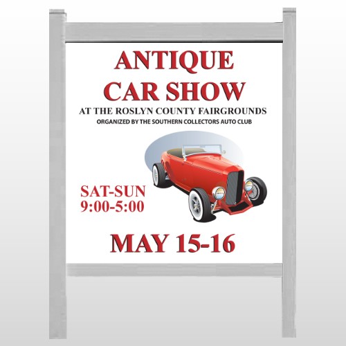 Car Show 123-48"H x 48"W Site Sign 