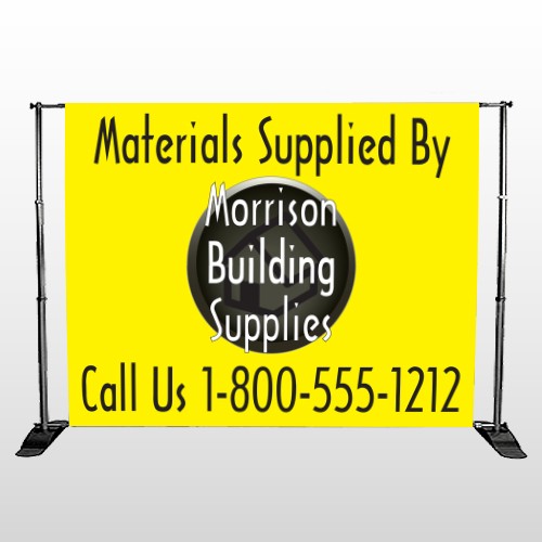 Small Black House 219 Pocket Banner Stand