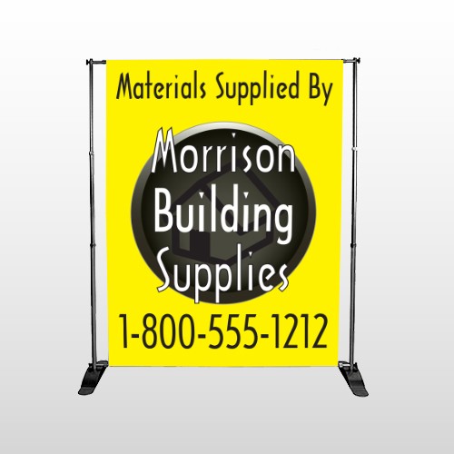 Small Black House 219 Pocket Banner Stand