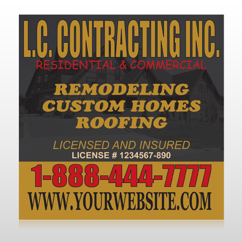 Faded House Site Sign