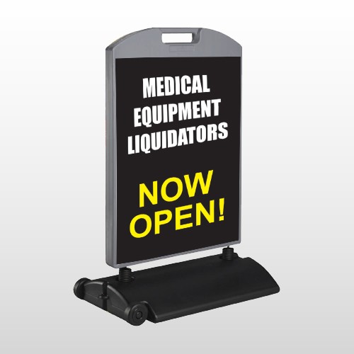Medical Liquidators 98 Wind Frame Sign