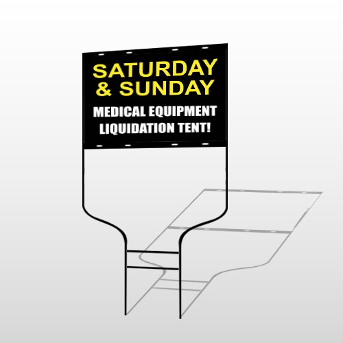 Medical Liquidators 98 Round Rod Sign