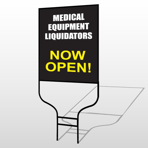 Medical Liquidators 98 Round Rod Sign