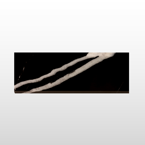 Black Marble Desk Wedge 2"H x 8"H 