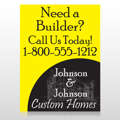 Yellow House Plan 216 Custom Decal